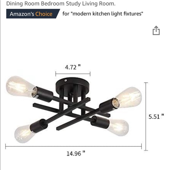 Light for kitchen dining area - Picture 3 of 3